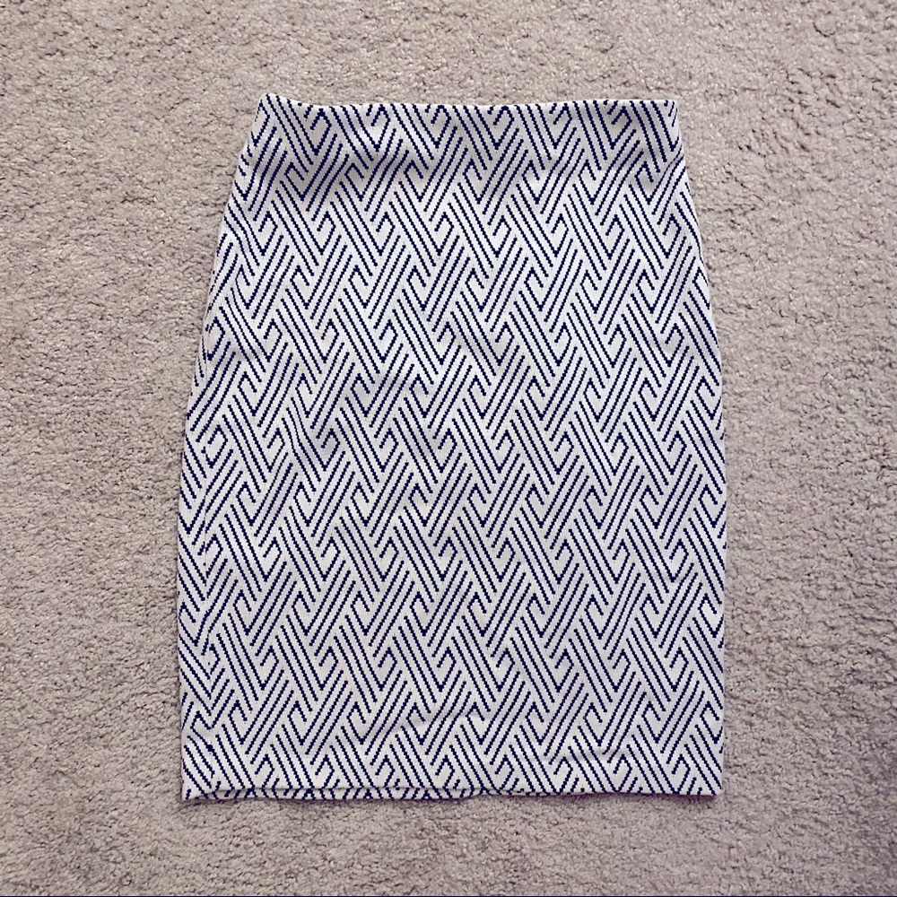 Philosophy brand, Geometric pattern pencil skirt